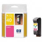 HP 40 Yellow, Magenta, and Blue Inkjet Print Cartridges