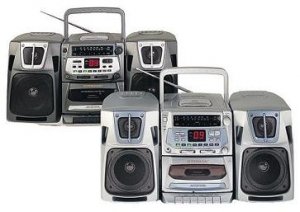 SUPERSONIC PORTABLE CD PLAYER WITH CASSETTE
