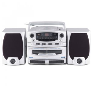 Supersonic SC-2020 Portable CD Player with Cassette Recorder & AM/FM Radio