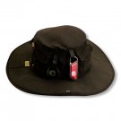 NEW BLACK FLOATER HAT * SUN FISH HUNT HIKE SCOUT * L XL