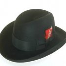 Mens BLACK HOMBURG * Godfather Dress Fedora Top Hat XXL