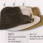Stacy Adams * BLACK FEDORA TOYO STRAW HAT SUN SAFARI M