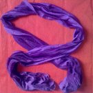 Purple silk scarf