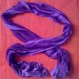Purple silk scarf