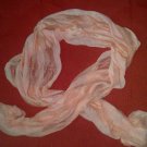 Peach Silk Scarf
