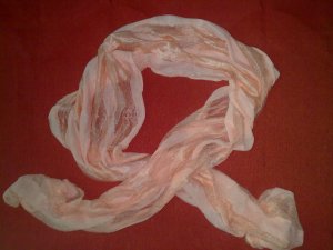 Peach Silk Scarf