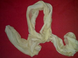 Gold Silk Scarf