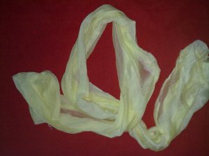 Yellow Silk Scarf
