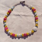 The Garden: 10 - Natural Beaded Necklace - Glass, Faux Pearl, Plastic, Dyed Jade, Shell Heart