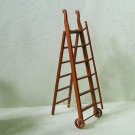 1/12 dollhouse miniature furniture wood ladder walnut finished