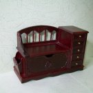 1/12 dollhouse miniature furniture chair/cabinet mahogany vintage style new