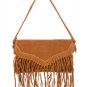 New Design Suede Camel Women Handbag Bag Purse fringes