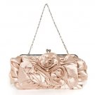Flower Satin Women Handbag Bag Purse by Laster Designs