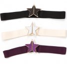 PURPLE/CREAM/BLACK MADONNA BELT ELASTIC RUBBER