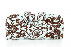 NEW LADY WOMEN CANVAS w/ORNAMENTS PURSE WALLET BAG