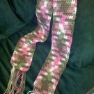 Pink camo scarf