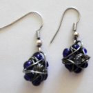 Blue Flower Earings