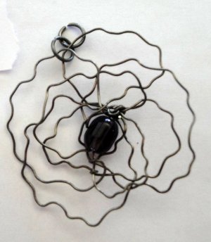 Black Web Charm