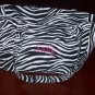 Monogrammed Zebra Print Tote Bag