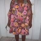 Brown Floral Polka Dot Reversible Nursing Cover