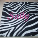Zebra Print Monogrammed Reusable Sandwich/Snack Bag