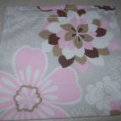 Beige Floral Reusable Sandwich Snack Bag