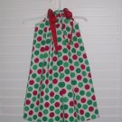 Christmas Green Red Polka Dot Pillowcase Dress