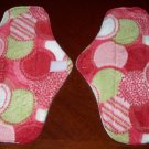 Set of 2 Pastel Dots Cloth Menstrual Pads