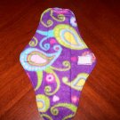 Purple Paisley Cloth Menstrual Pad