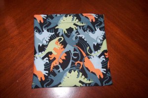 Dinosaur Reusable Sandwich Snack Bag