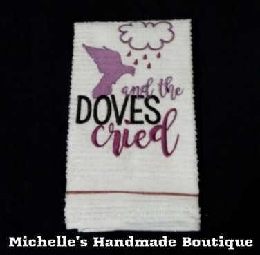 Doves Cried Dish Towel