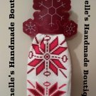 Snowflake Dish Towel Topper & Dish Towel
