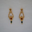 Earrings- 22 karat gold with minakari