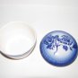 Vintage Flow Blue CarltonWare Round Trinket Box