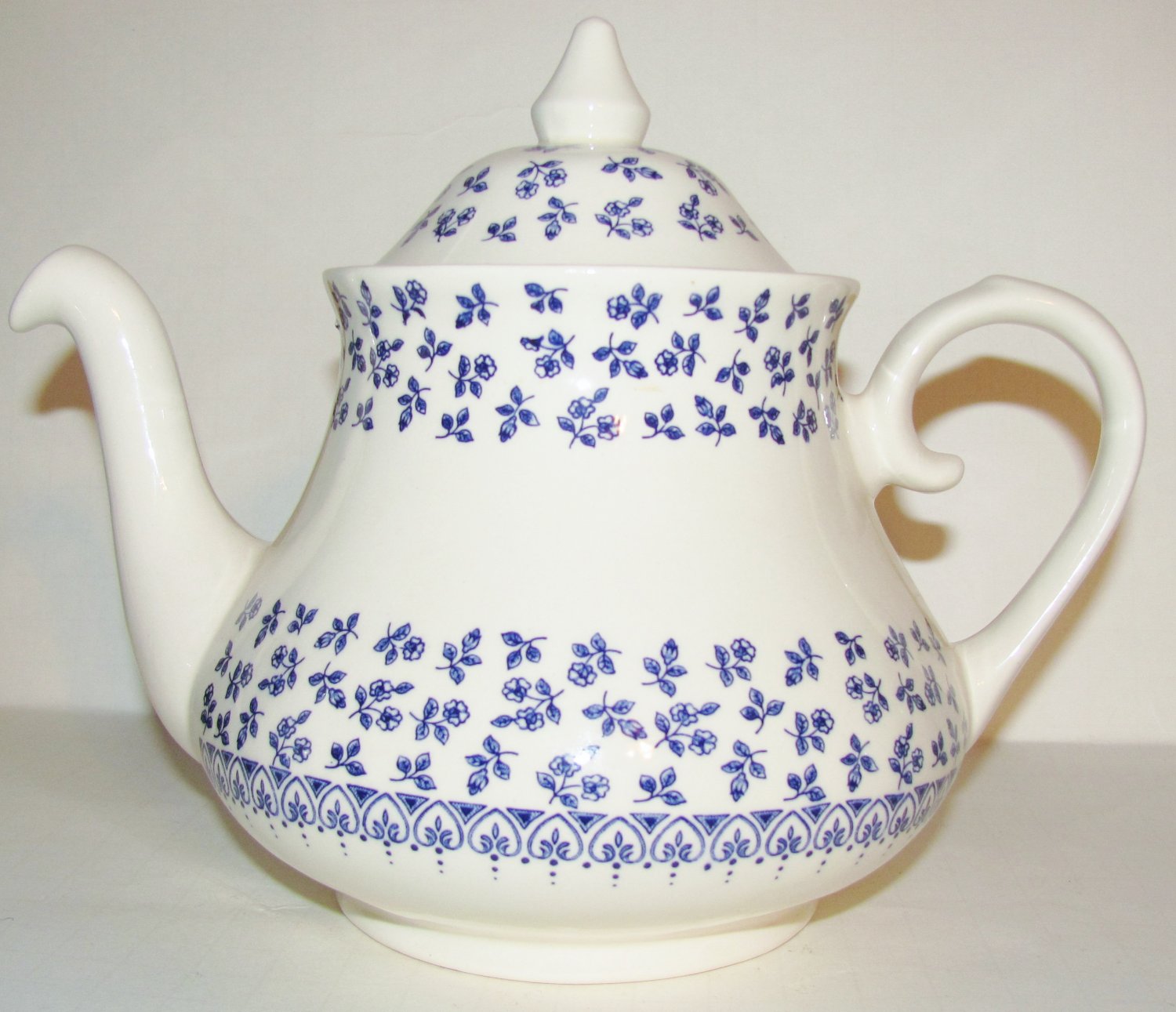 Vintage Staffordshire "English Blue Ironstone" Tea Pot