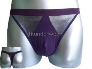 Men's Brief Spandex Thong Underwear P/S size-S-L#TH139