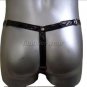 New Men's Sexy G-String Underwear PVC Dessous Black Lingerie #GT77