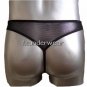 Men's Spandex Thong Underwear C-Thru Black sz-S-L#TH106