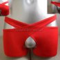 New Men's Sexy Boxer Underwear Red 2in1 Lingerie #BX70