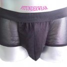New Men's Sexy Boxer Underwear Black Lingerie #BX154
