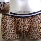 Men's Sexy Boxer Underwear See Thru Open Back #BX19