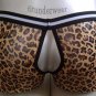 Men's Sexy Boxer Underwear See Thru Open Back #BX19