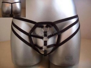 Men's Sexy G-String Underwear C-thru Black #GT53