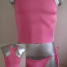 Men's Sexy Stretch Brief Bodysuit pink underwear #BD46