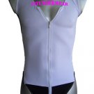 Men's Sexy Stretch Bodysuit Open Chest w/Zip W/B#BD108