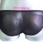 Men's Sexy Brief Leather w/Zip C-Thru Underwear #BR127