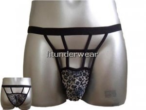 New Men's Sexy Brief Stretch Underwear Leopard #BR116