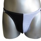 New Men's Sexy Thong Underwear Black & White Lingerie #TH152