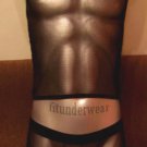 New Men's Sexy Stretch Boxer Bodysuit C-Thru Black Lingerie #BD05