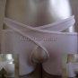 New Men's Sexy Boxer Brief Underwear White 2in1 Lingerie #BX114